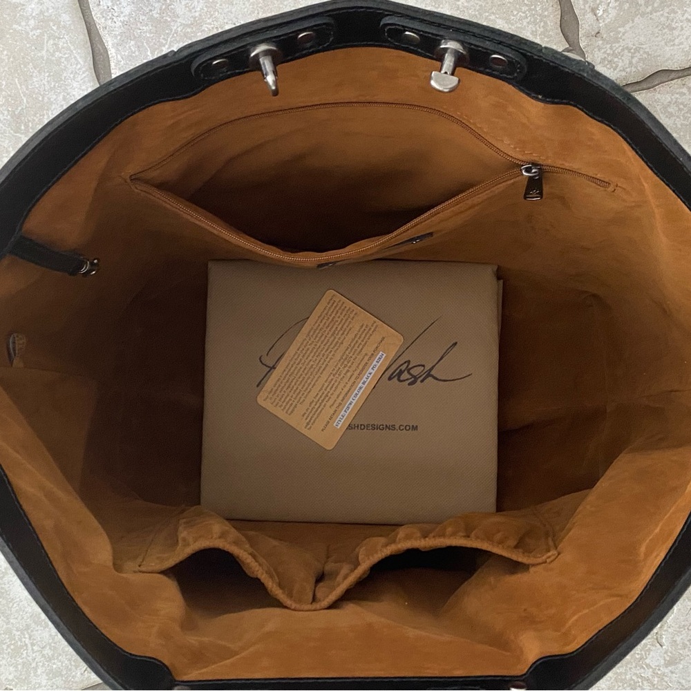 Patricia Nash~Benvenuto Tote~Heritage~ Black Leather~NWT LAST ONE - Picture 10 of 14